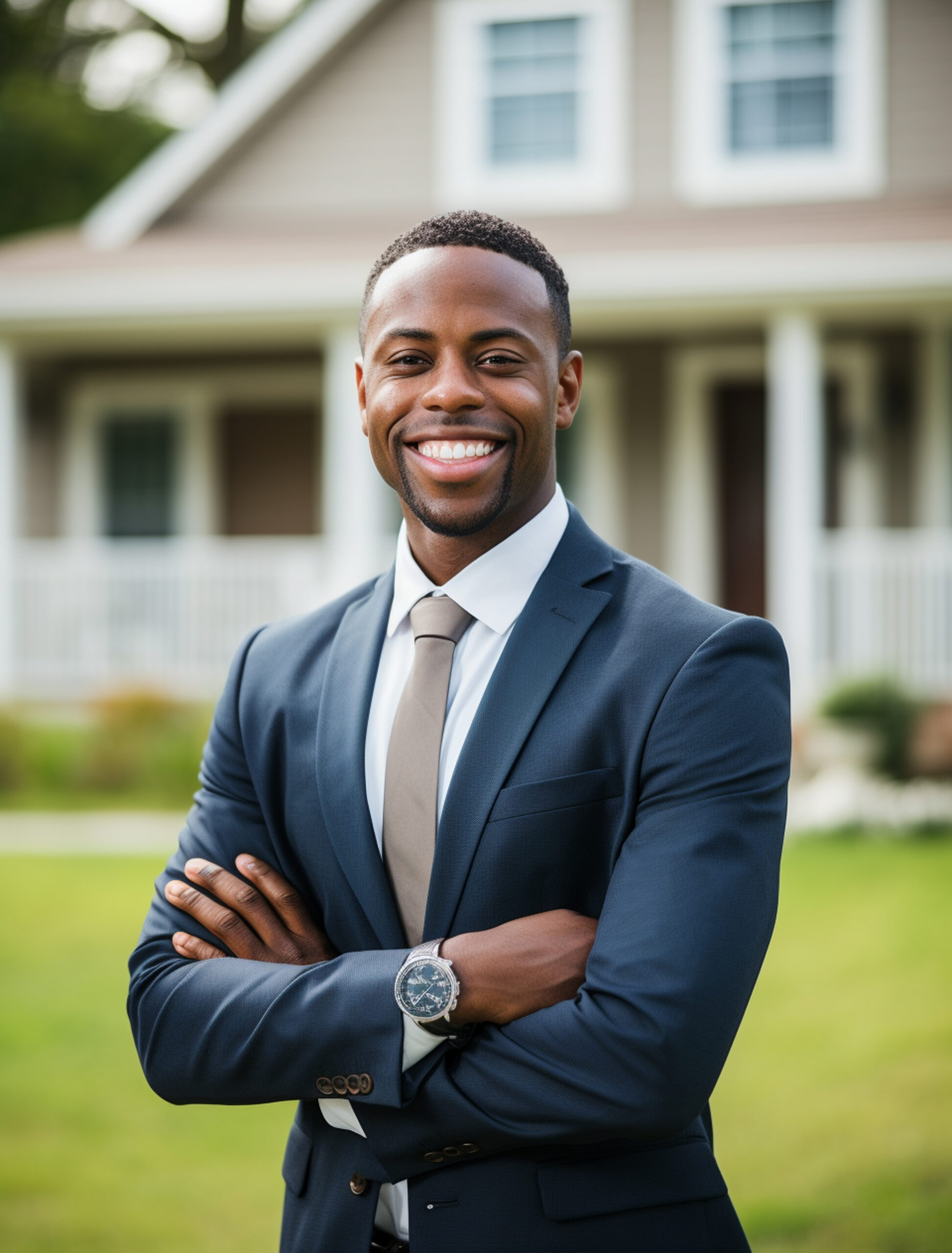 medium shot man working as real estate agent